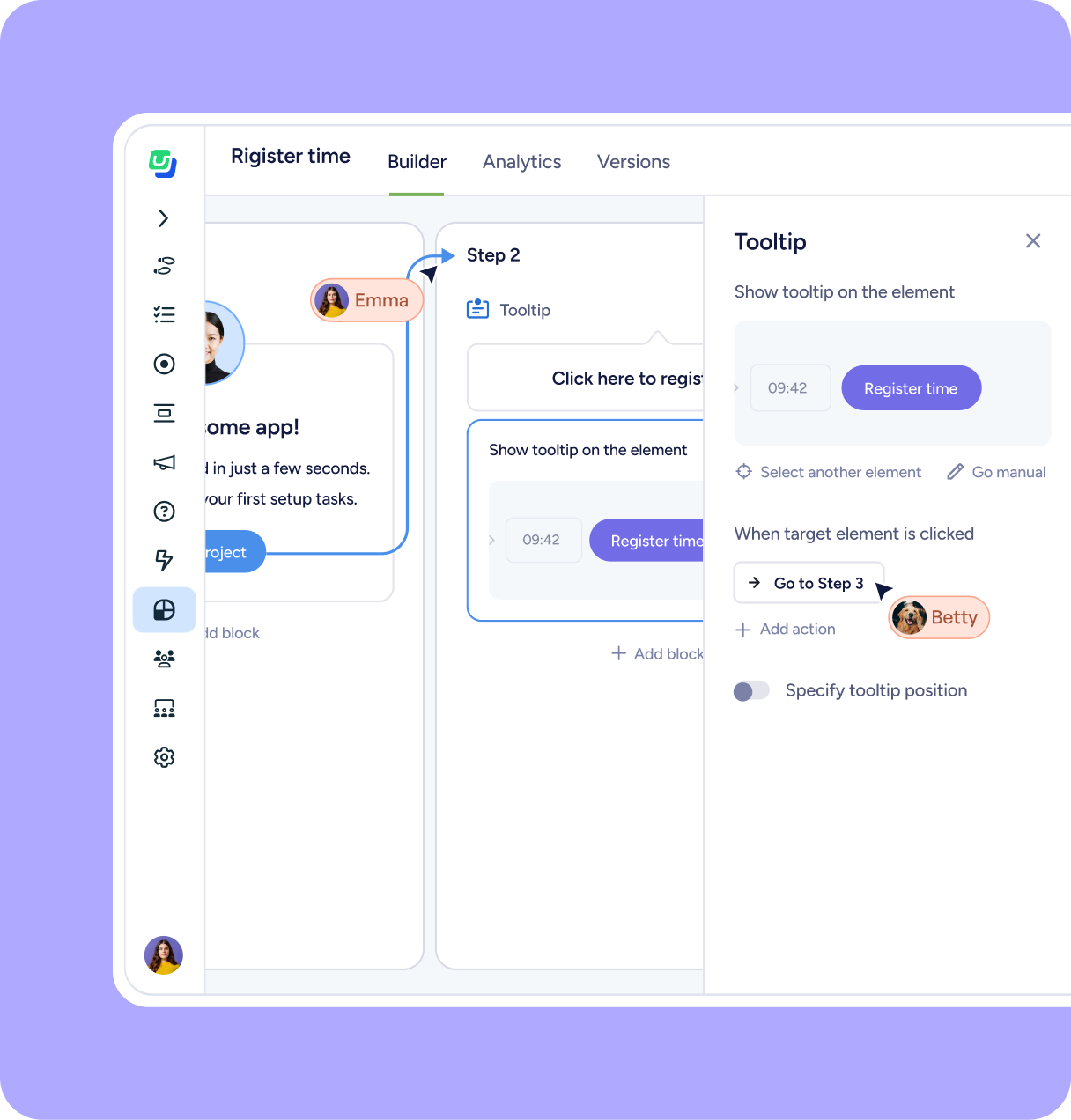 Create - build in-app experiences